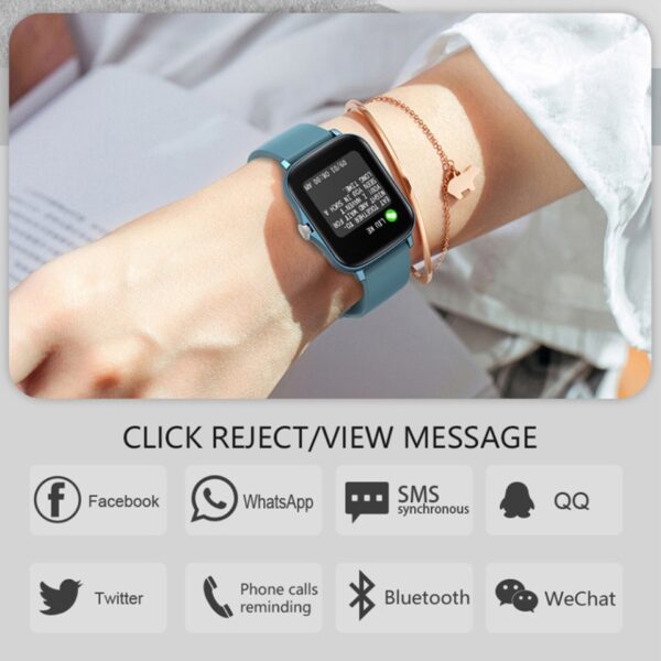 Smartwatch para telefone Xiaomi Full Touch Fitness Tracker (cópia) - Imagem 6