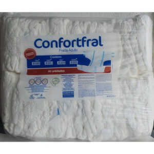 kit 150 fraldas descartáveis geriátrica segunda linha Confortfral