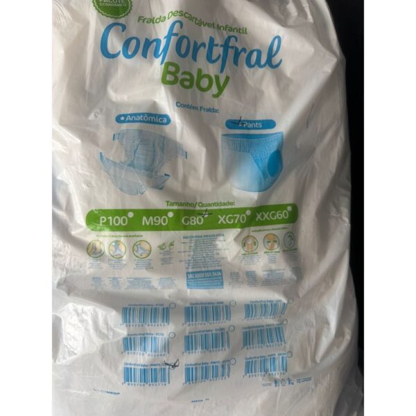 kit 2 Pacotão econômico confortfral baby m g xg e xxg - Imagem 5