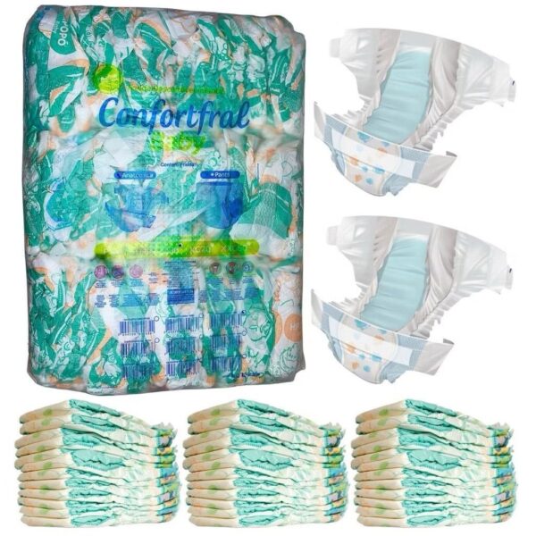 kit 2 Pacotão econômico confortfral baby m g xg e xxg - Imagem 11