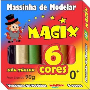 Massinha De Modelar 6 Cores Magix