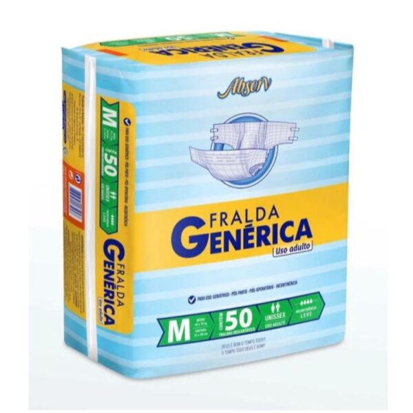 FRALDA GERIATRICA GENERICA ABSORV TAMANHO G C/ 50unidades - Imagem 2