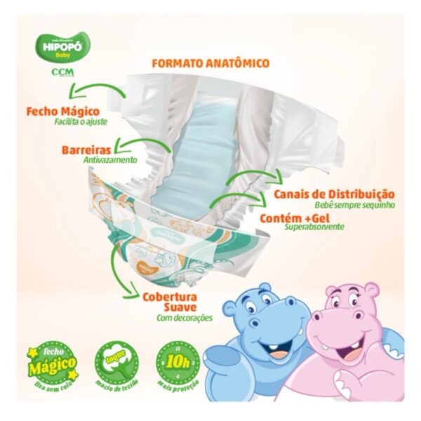 kit 2 Pacotão econômico confortfral baby m g xg e xxg - Imagem 55