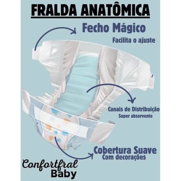 kit 2 Pacotão econômico confortfral baby m g xg e xxg - Imagem 90