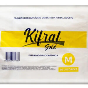 Fralda Geriátrica Descartável Kifral Pacote Econômico nos tamanhos P, M, G ou EG