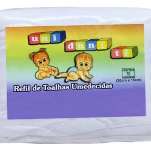 LENÇOS / TOALHAS UMEDECIDAS UNI DUNI TE C/60 UNIDADES – SUAVE PREMIUM
