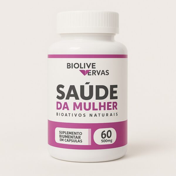 Saúde da Mulher 60 Capsulas 500mg Biolive Ervas