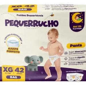 Kit 3 Pacotes De Fralda Pequerrucho Pants Tamanho M G Xg Xxg