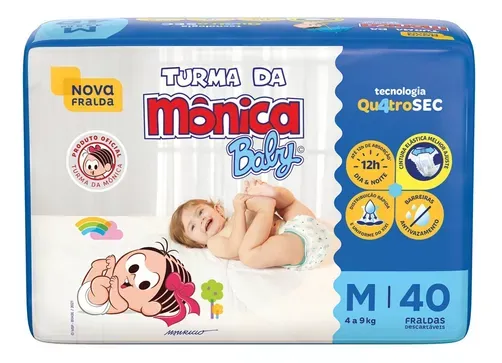 Fralda Turma Da Mônica Diversos Tamanhos