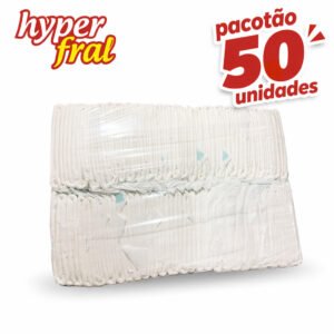 kit 100 Fraldas Geriátrica Hyperfral pacotão economico + Caixa de Lenço Mary Gold